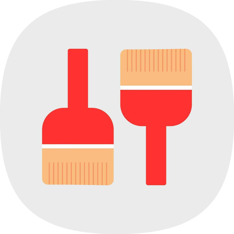 Detangling Brush Vector Icon Design