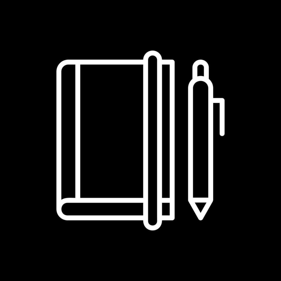 Nota libro vector icono diseño