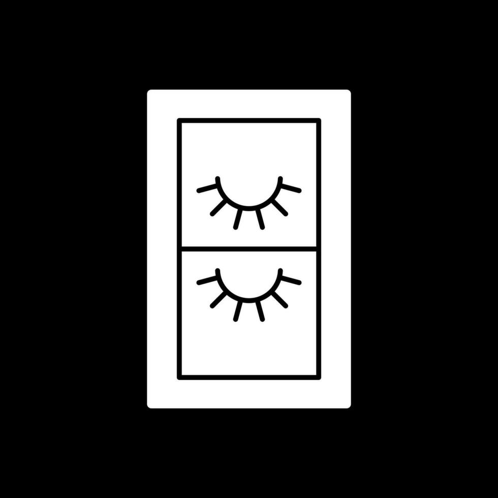False Eyelashes Vector Icon Design