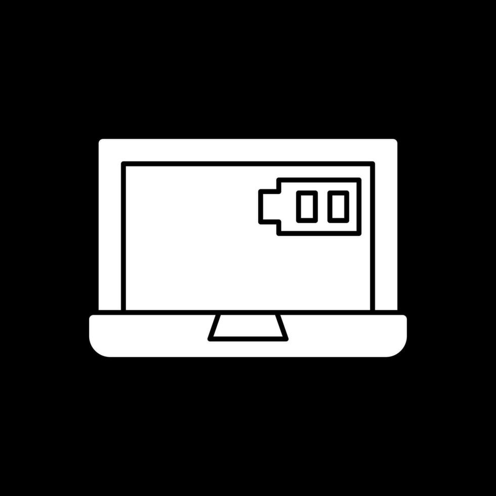 Laptop charging Vector Icon Design