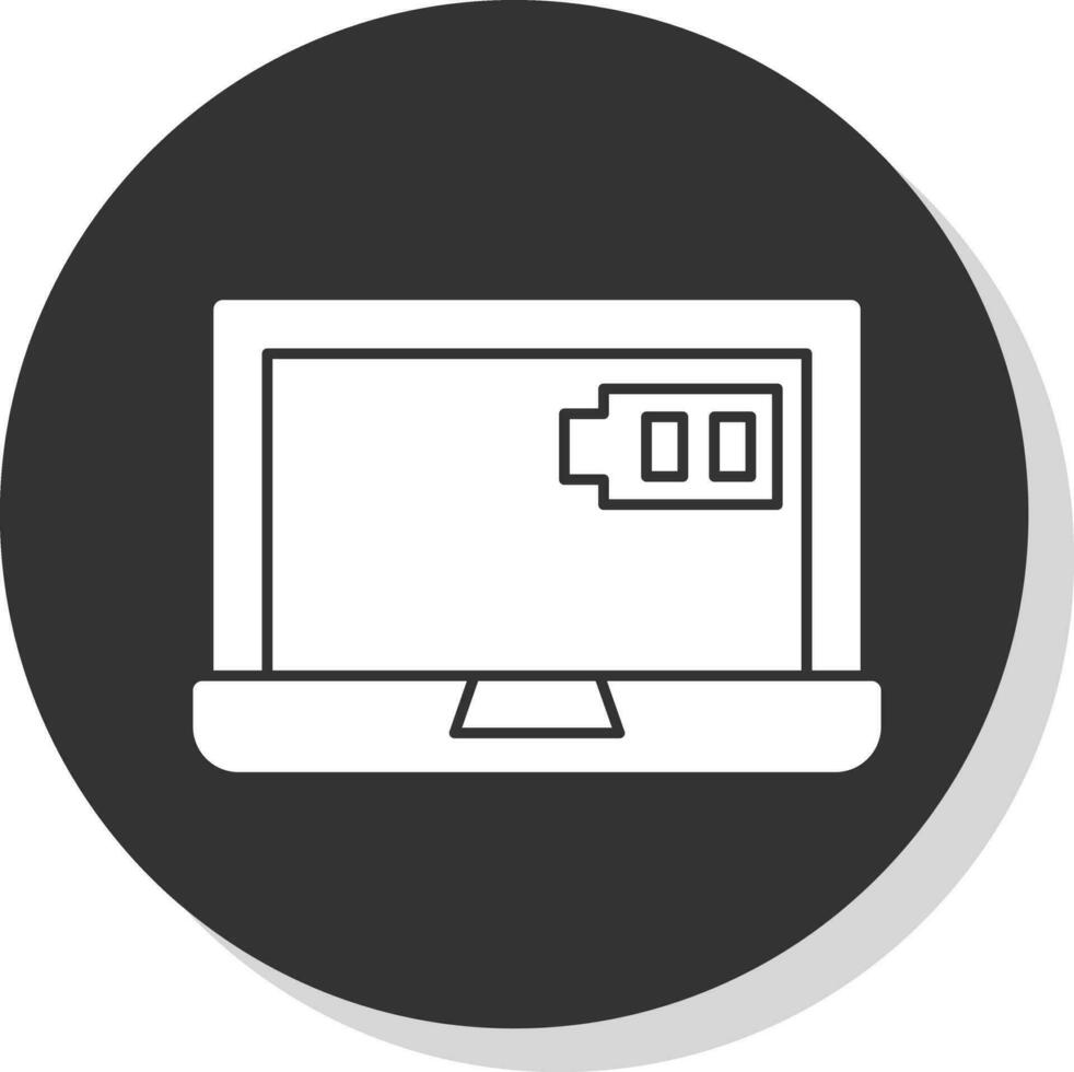 Laptop charging Vector Icon Design
