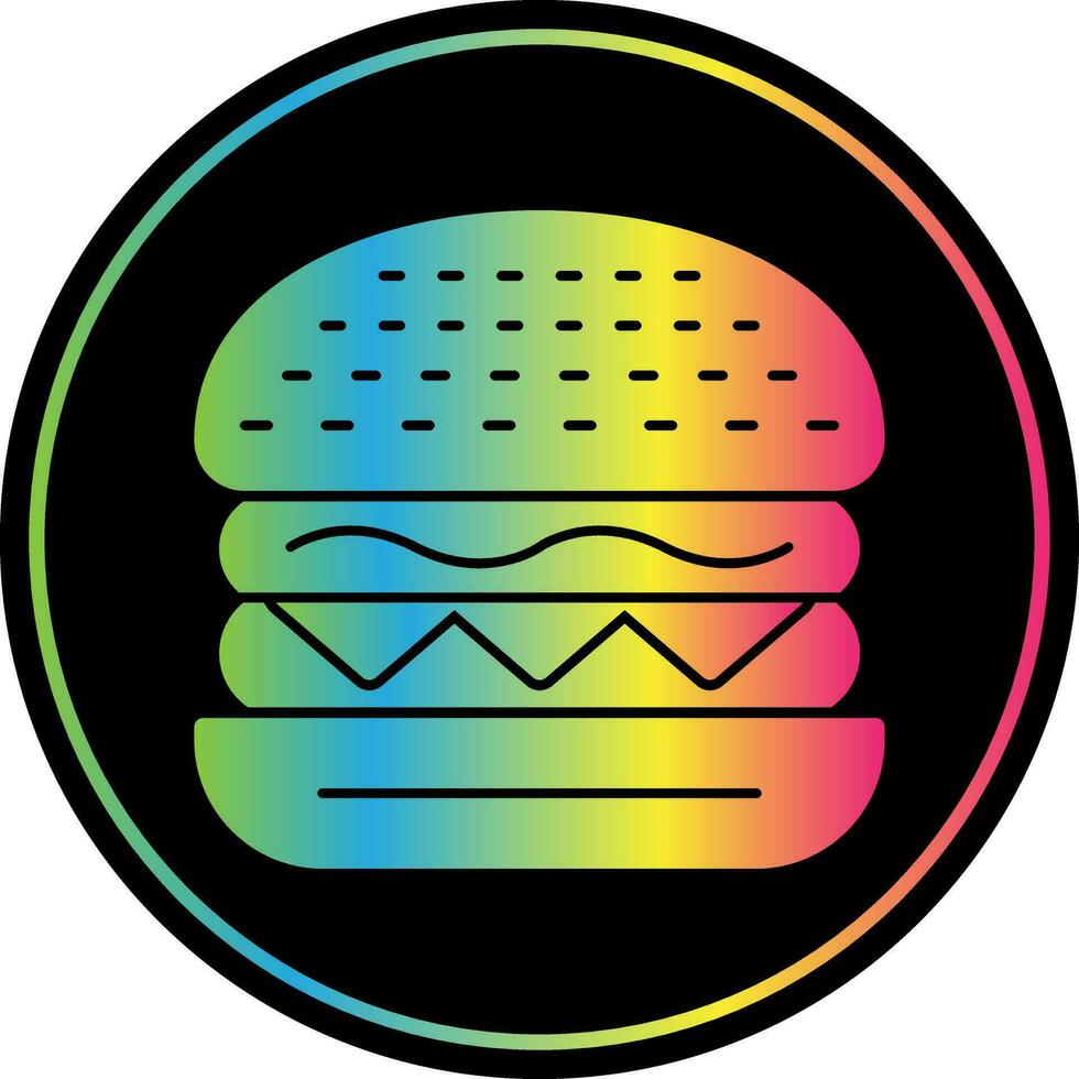 Classic Burger Vector Icon Design