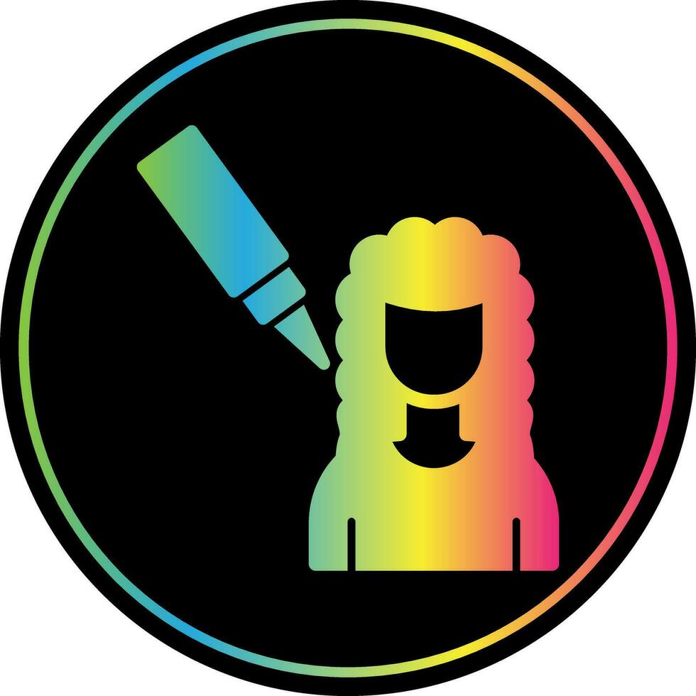 Scalp Treatment Vector Icon Design