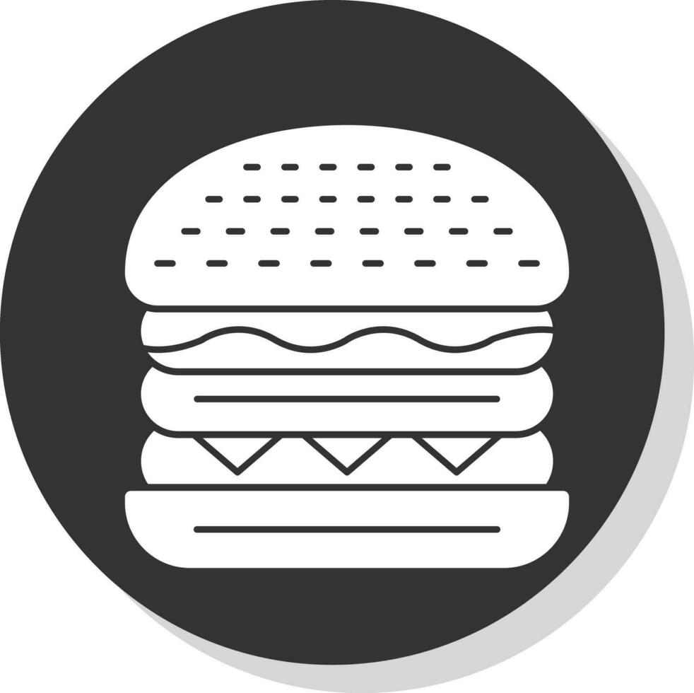 hamburguesa con queso vector icono diseño
