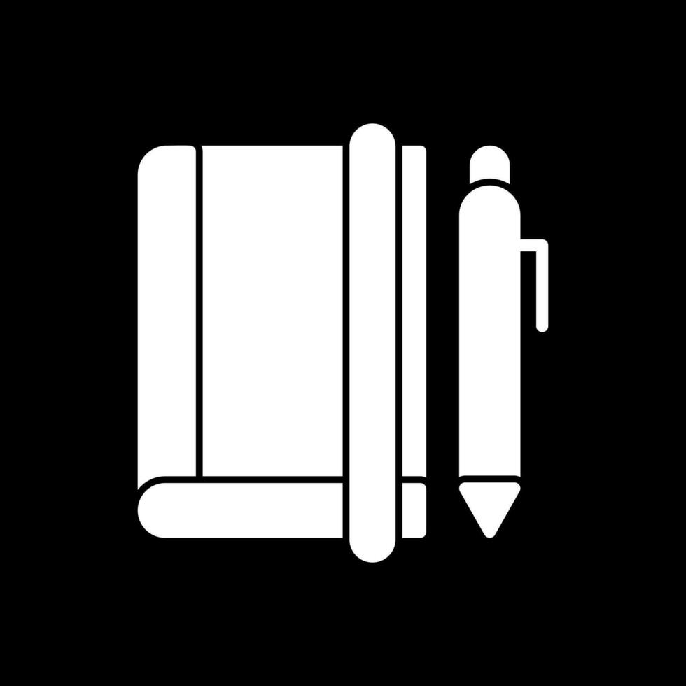 Nota libro vector icono diseño