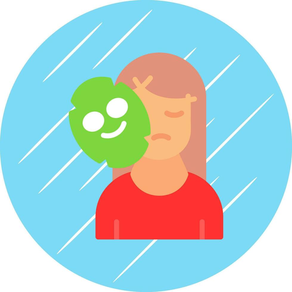 Face Mask Vector Icon Design