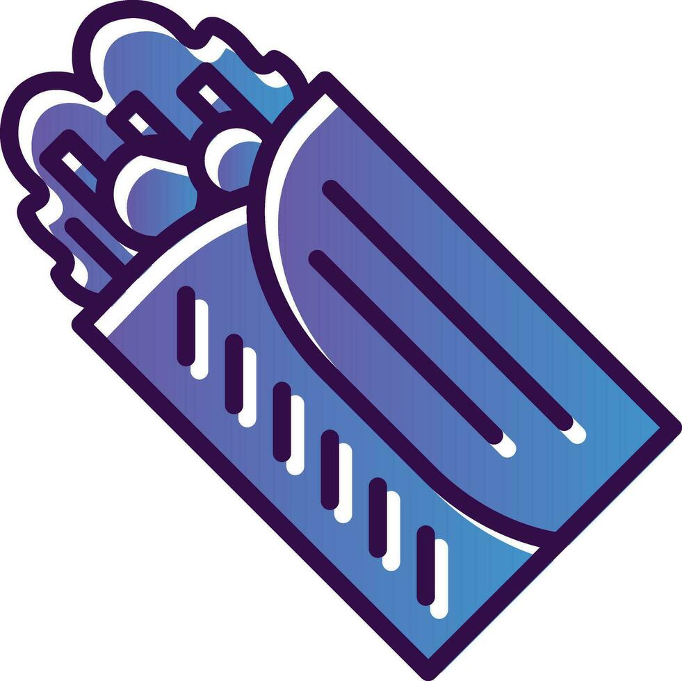 Veggie Wrap Vector Icon Design