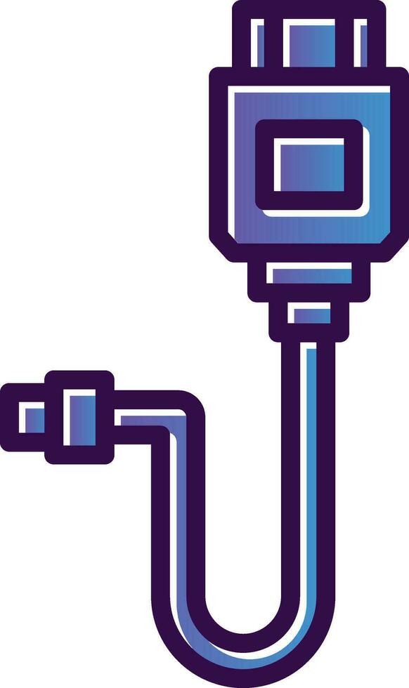 Hdmi cable Vector Icon Design