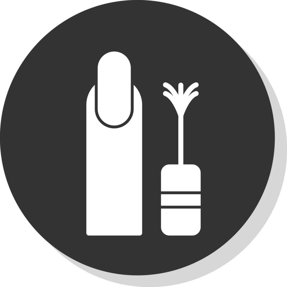 diseño de icono de vector de esmalte de uñas