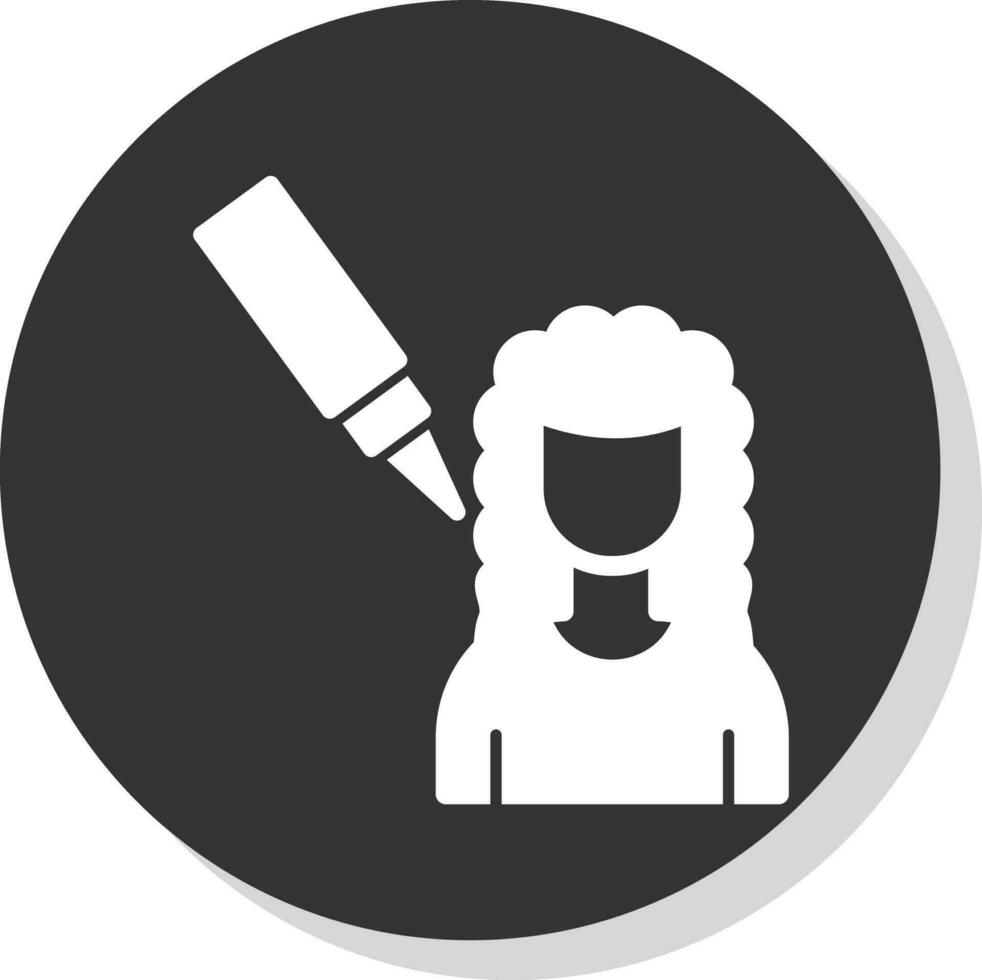 Scalp Treatment Vector Icon Design