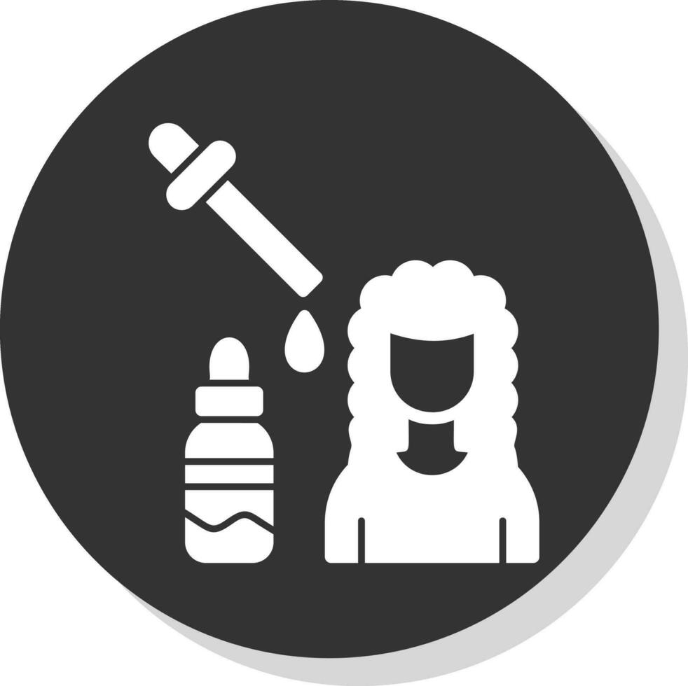 pelo suero vector icono diseño