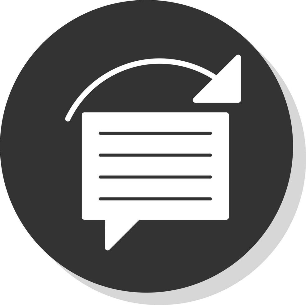 Reply Vector Icon Design