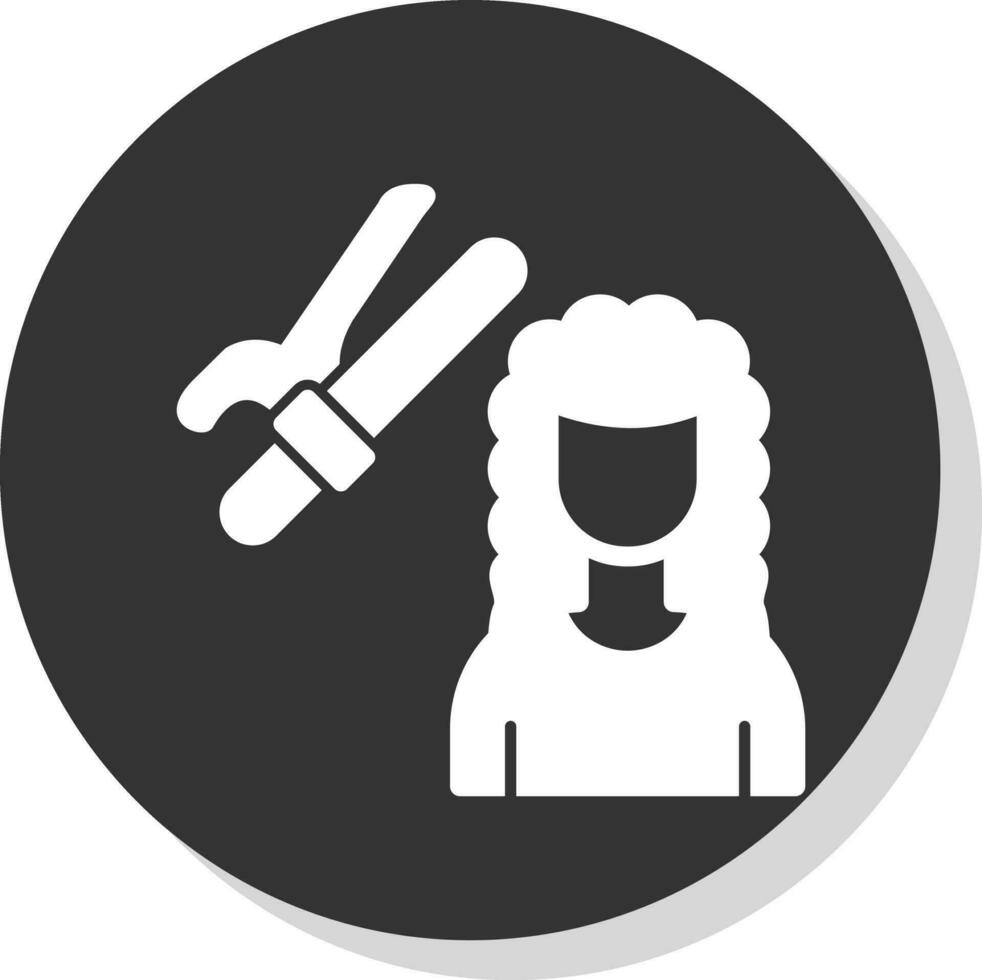 pelo rodillos vector icono diseño