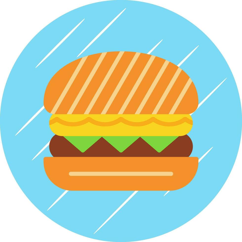 Tofu Burger Vector Icon Design