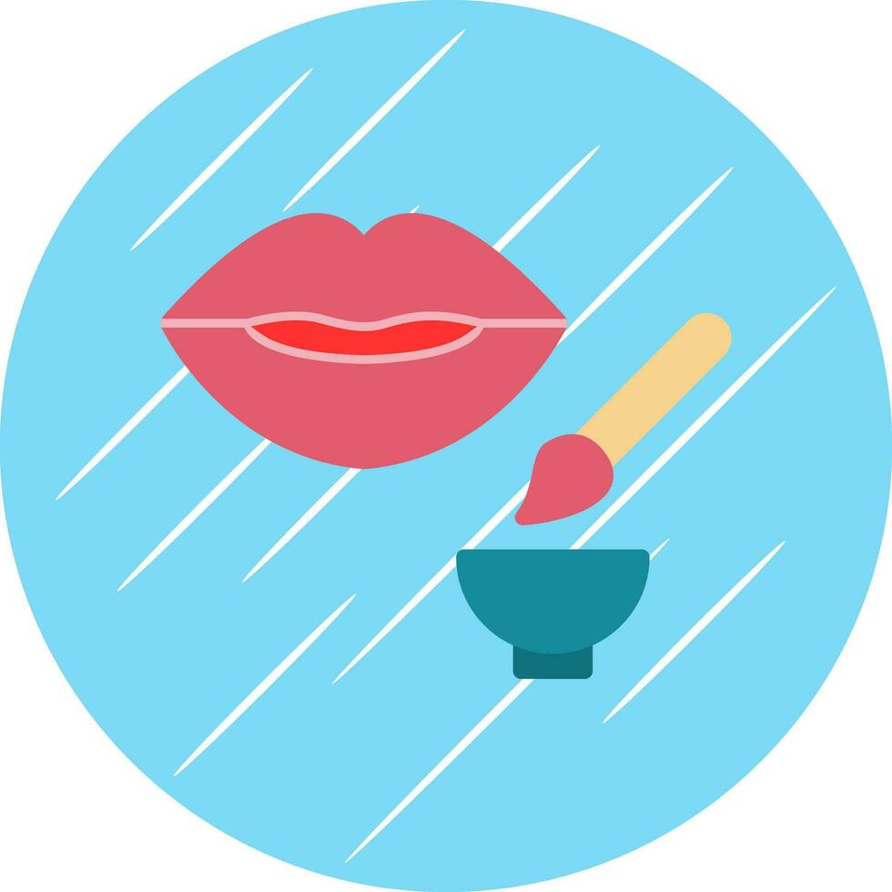 Lip Exfoliator Vector Icon Design