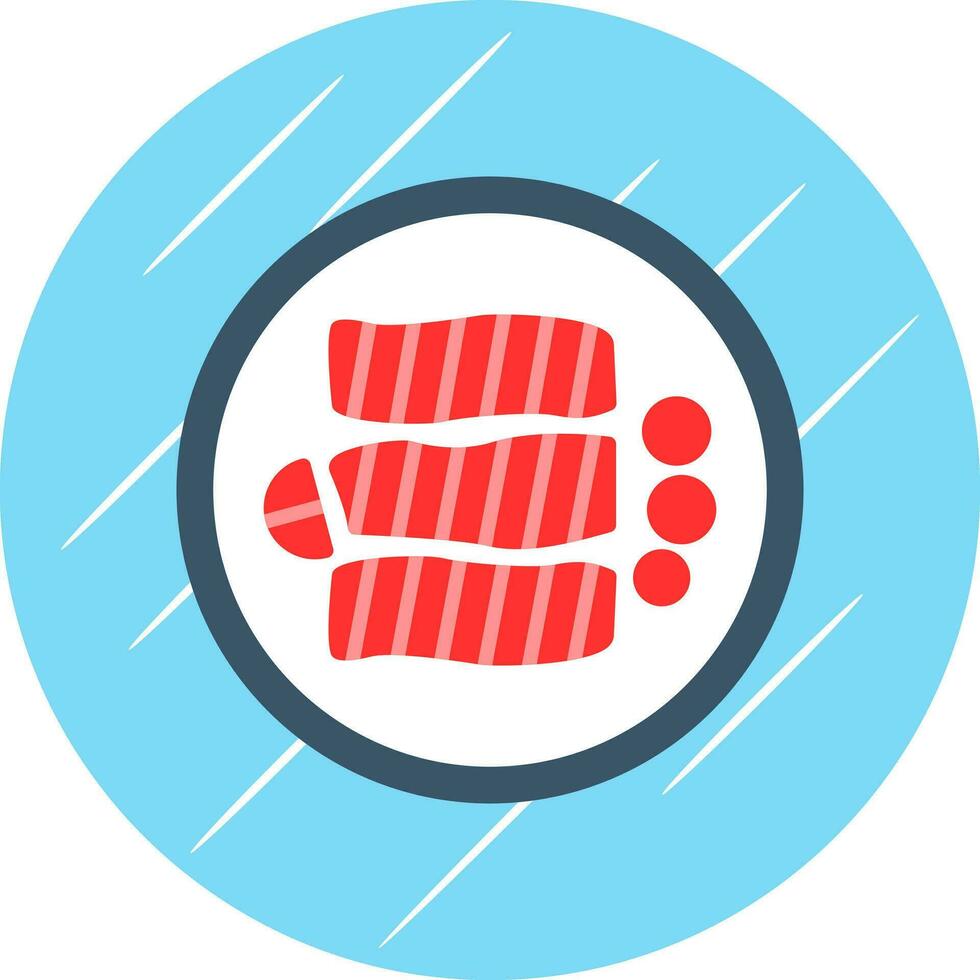 Teriyaki Chicken Vector Icon Design