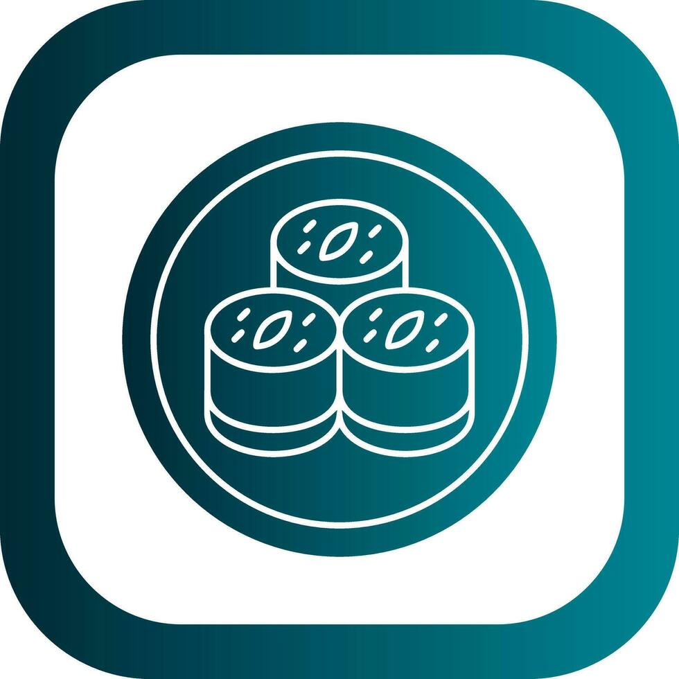 Bacon-Wrapped Scallops Vector Icon Design