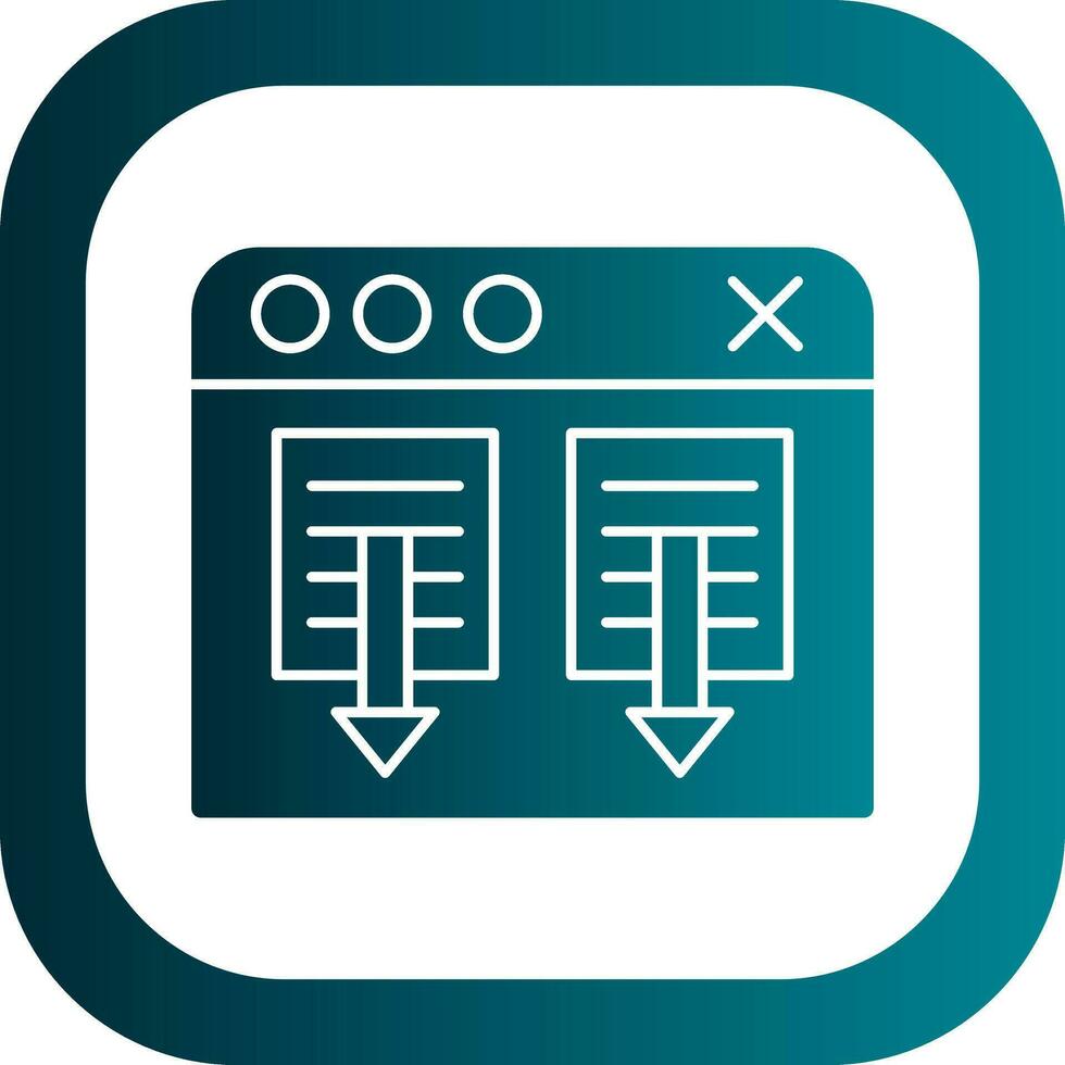 Web Browser Vector Icon Design