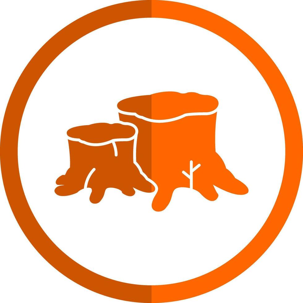 Stump Vector Icon Design