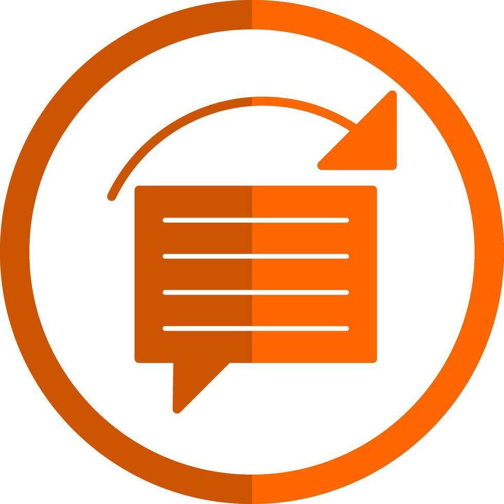 Reply Vector Icon Design