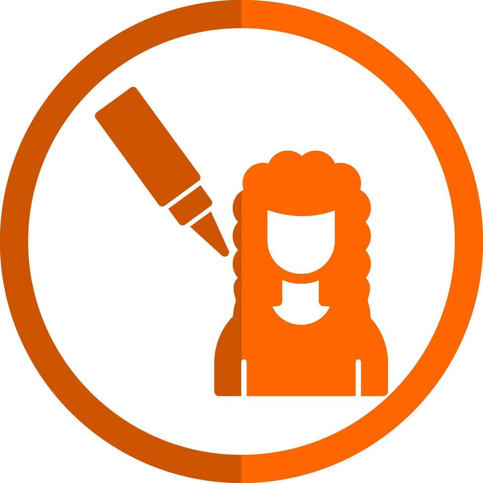 Scalp Treatment Vector Icon Design
