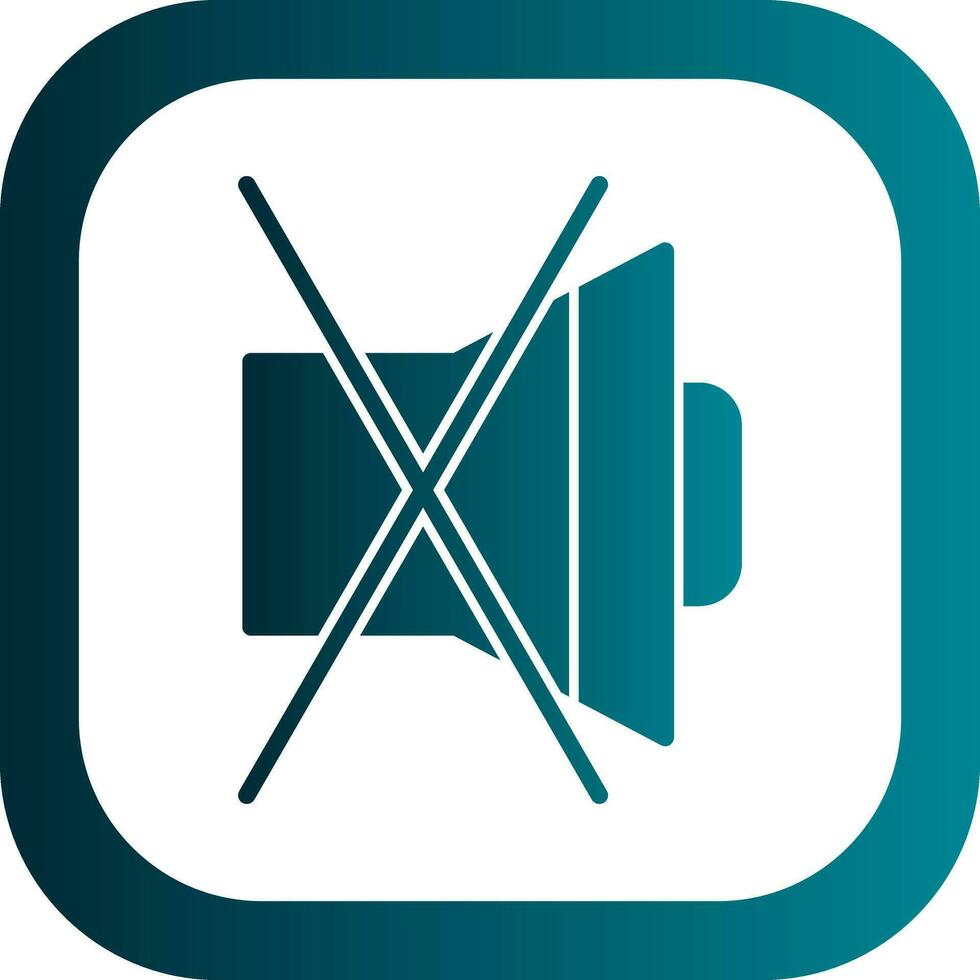 Mute Vector Icon Design