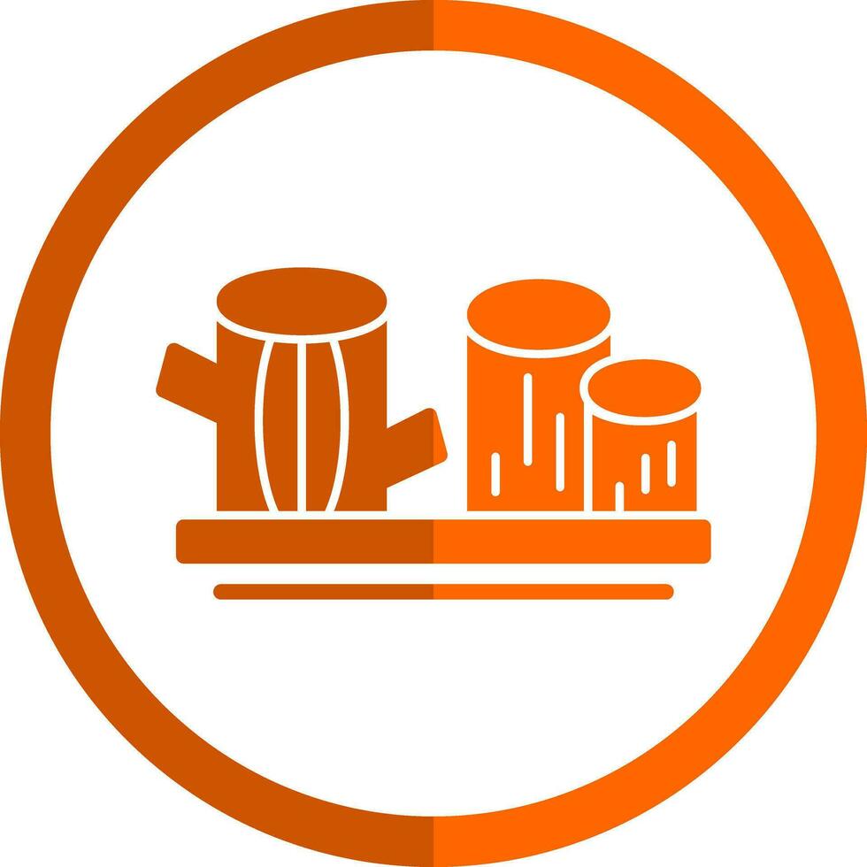 Logs Vector Icon Design