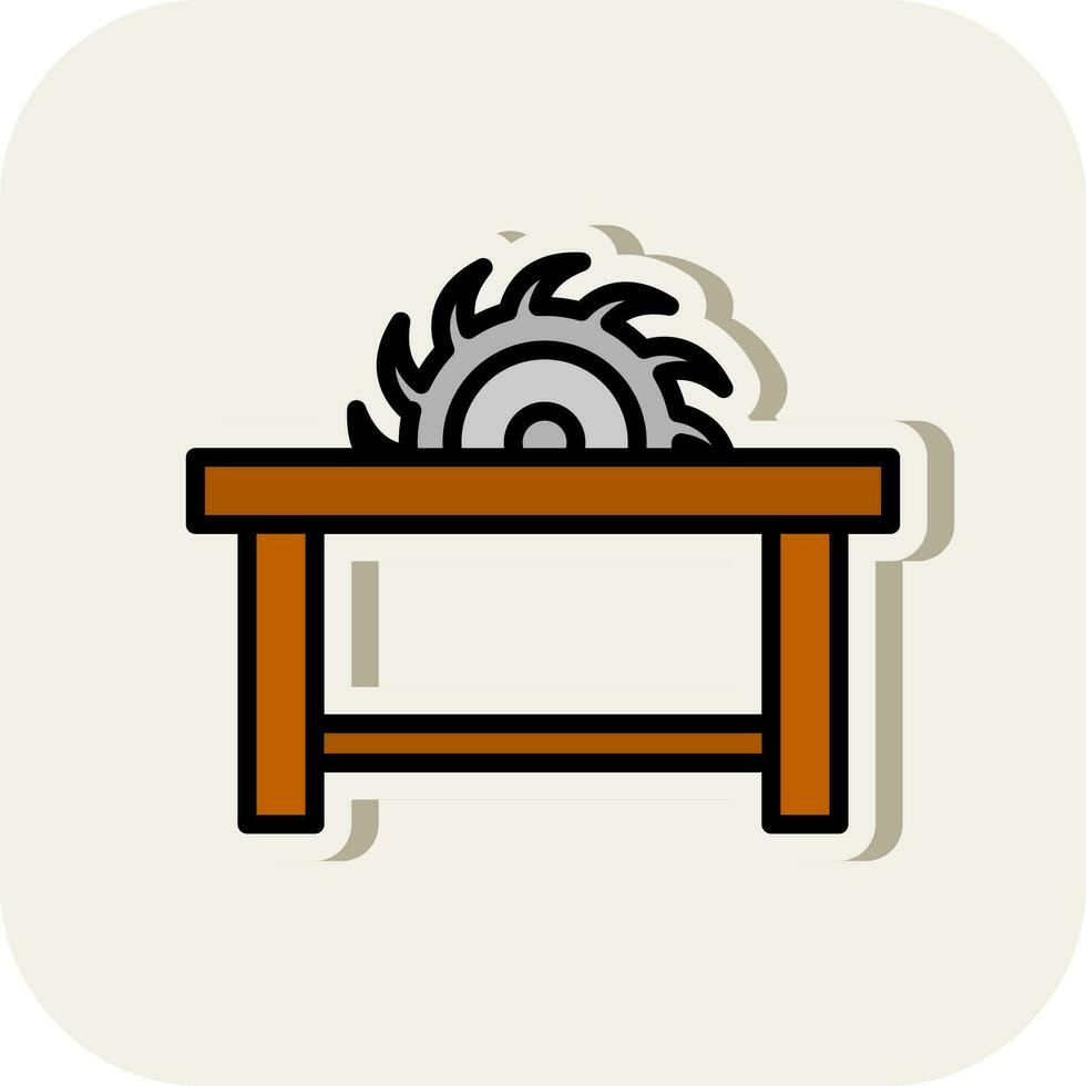 Sawmill Vector Icon Design