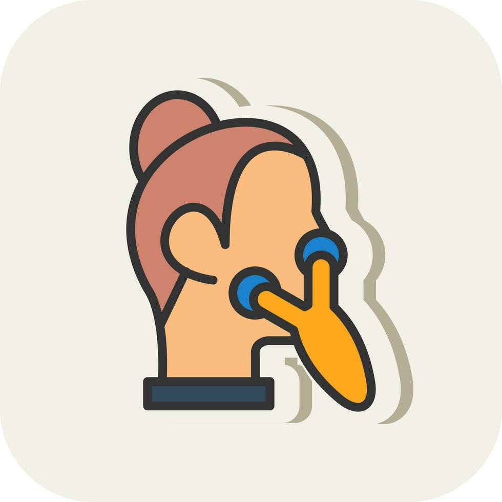 Face Roller Vector Icon Design