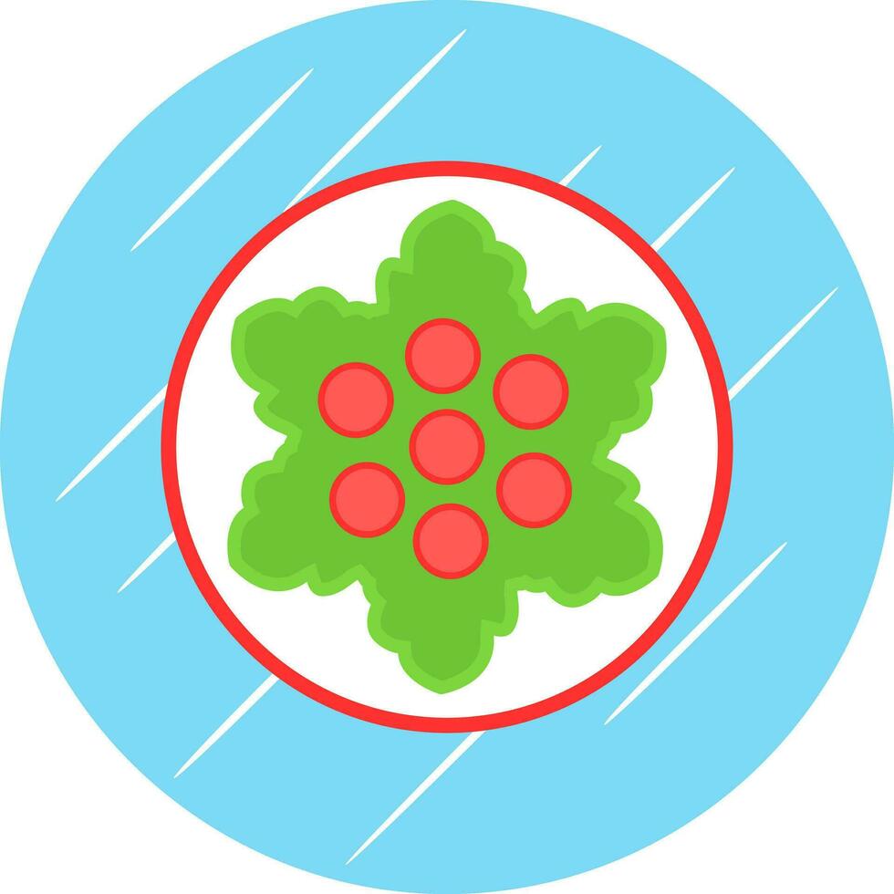 Caesar Salad Vector Icon Design