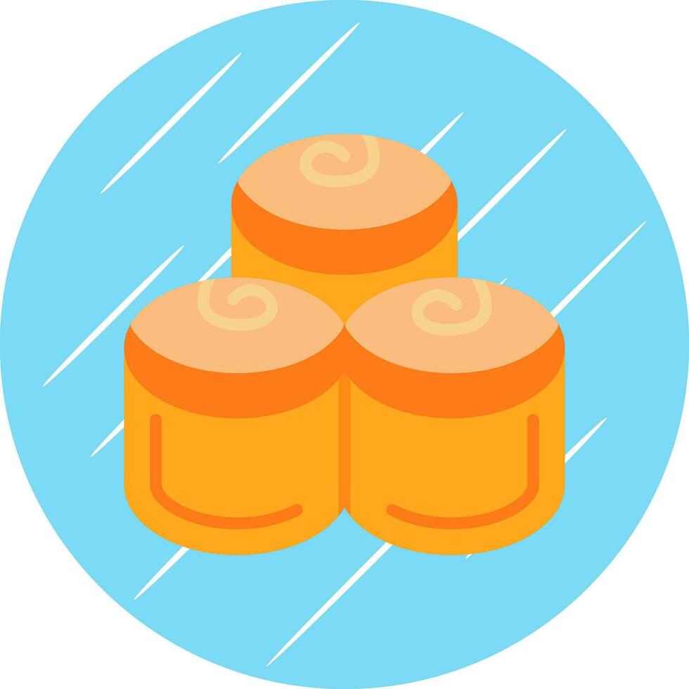 Cinnamon Rolls Vector Icon Design