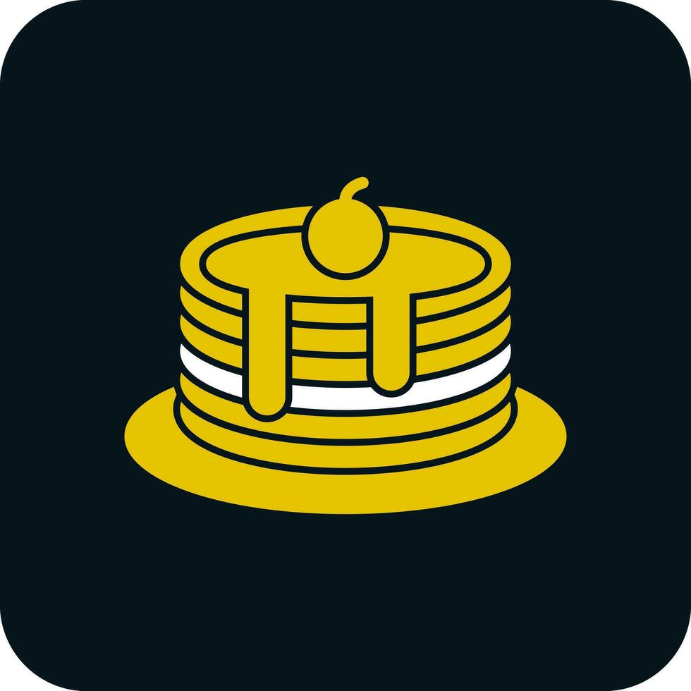 Pancakes Vector Icon Design