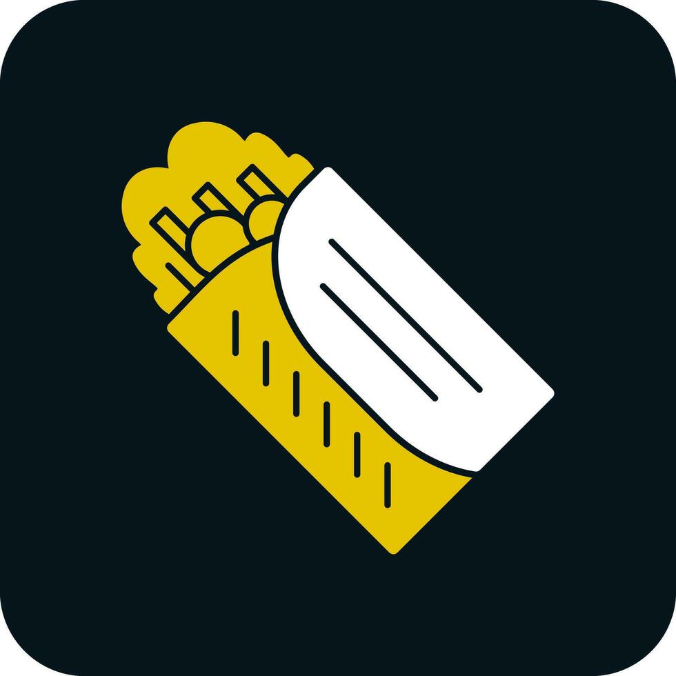Veggie Wrap Vector Icon Design