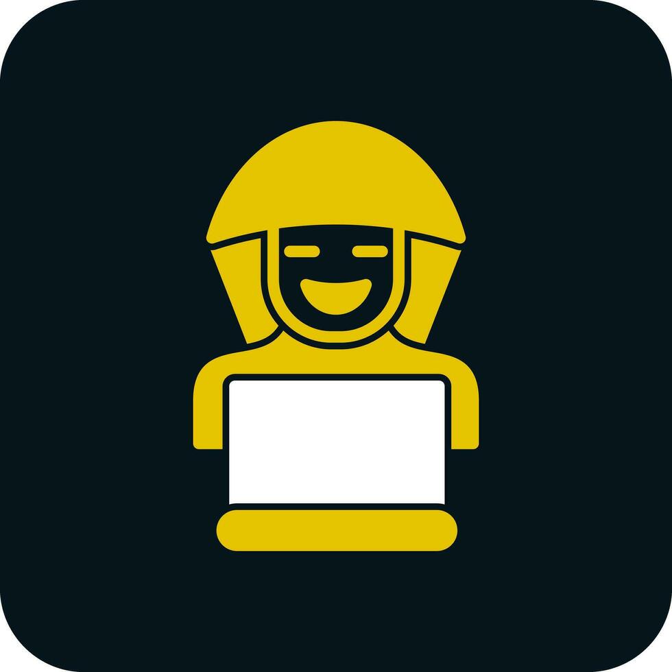diseño de icono de vector de hacker