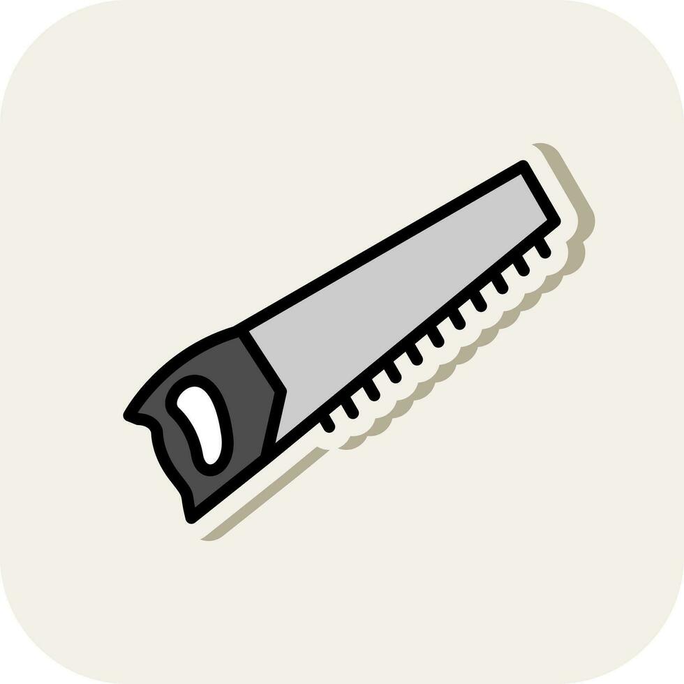 Hand saw Vector Icon Design