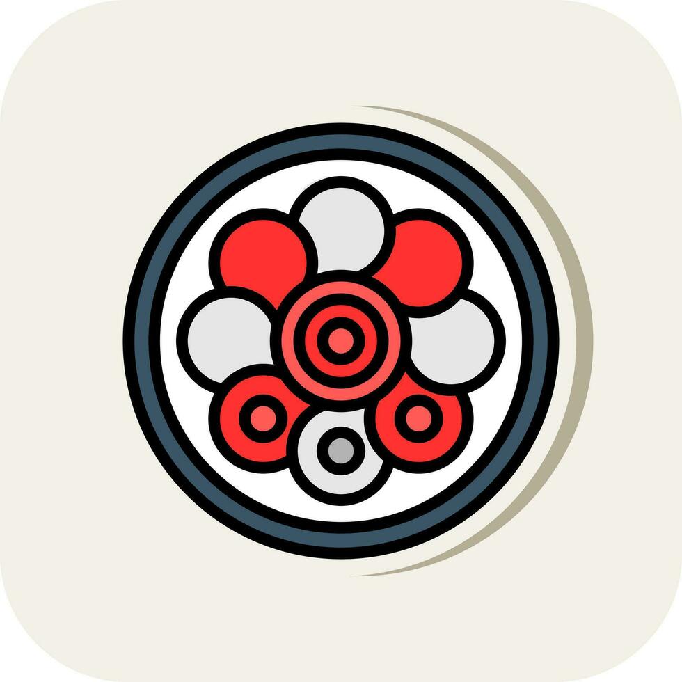 Cobb Salad Vector Icon Design