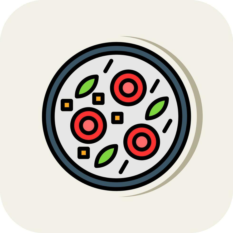 Clam Chowder Vector Icon Design