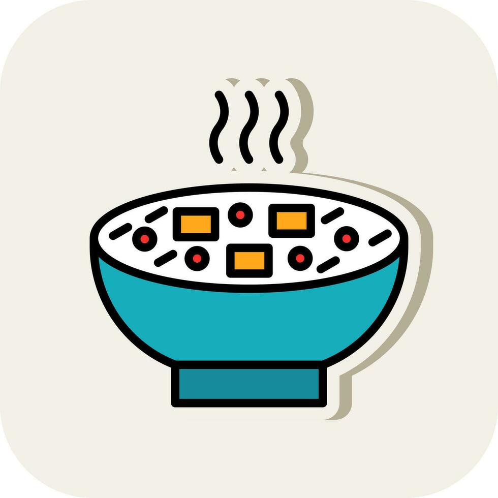 miso sopa vector icono diseño