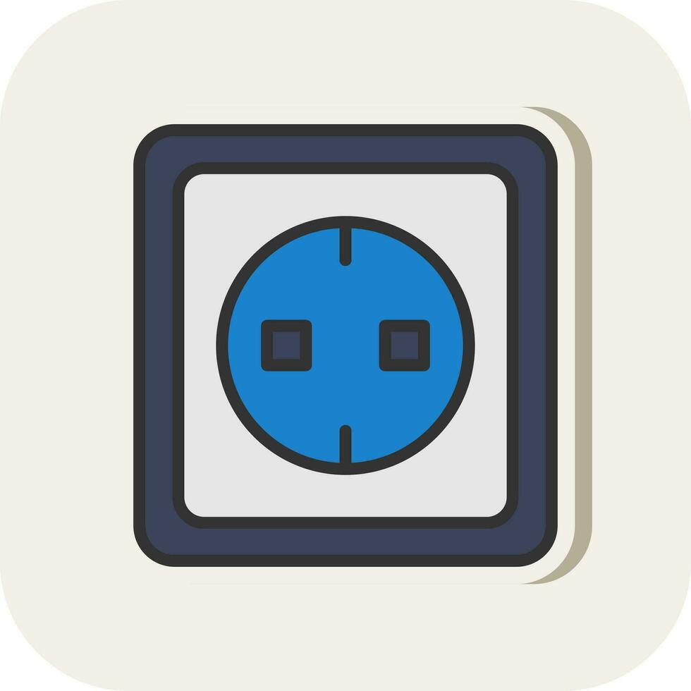 Electric socket Vector Icon Design