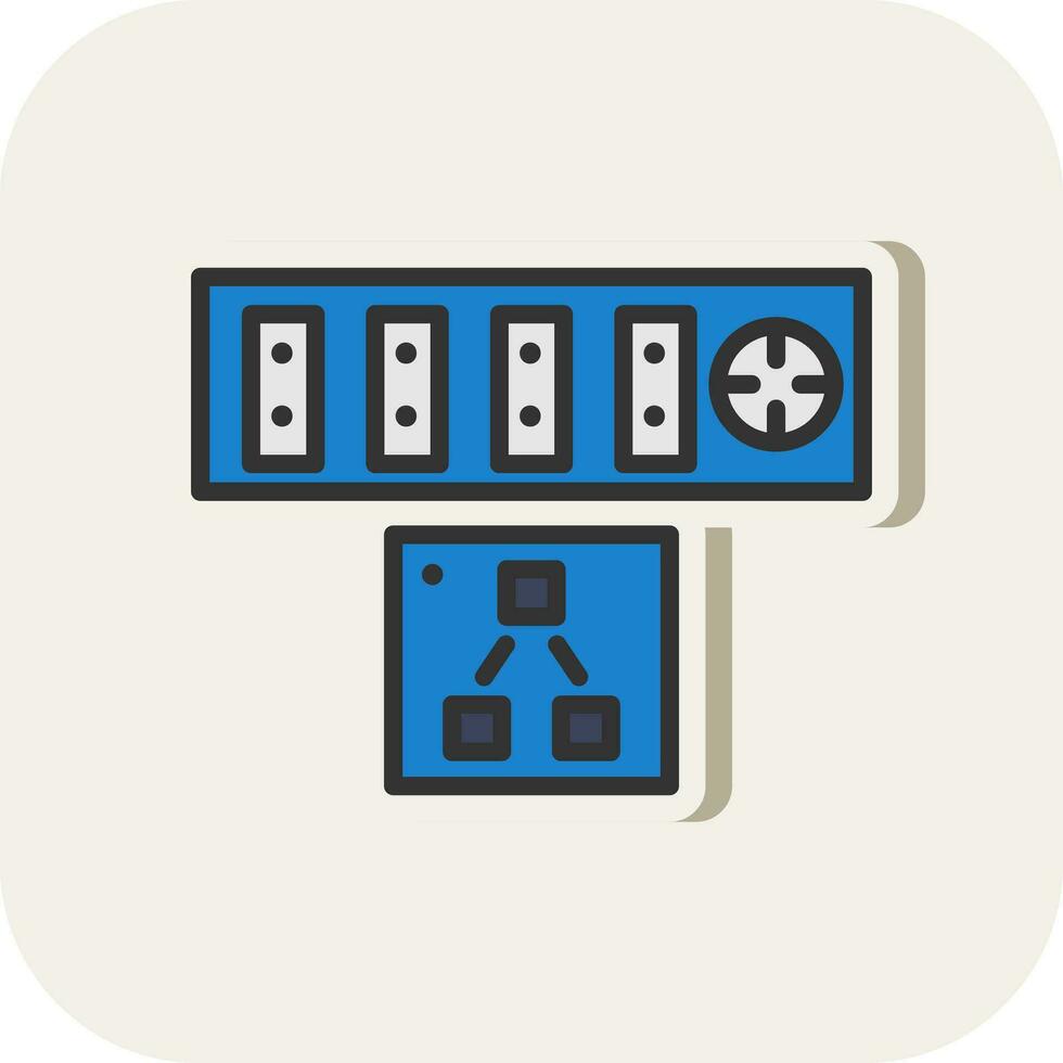 Wall socket Vector Icon Design