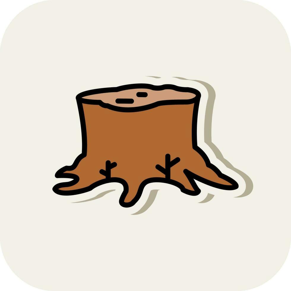 Stump Vector Icon Design