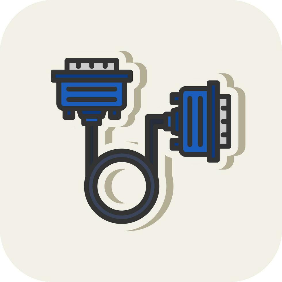 vga cable vector icono diseño