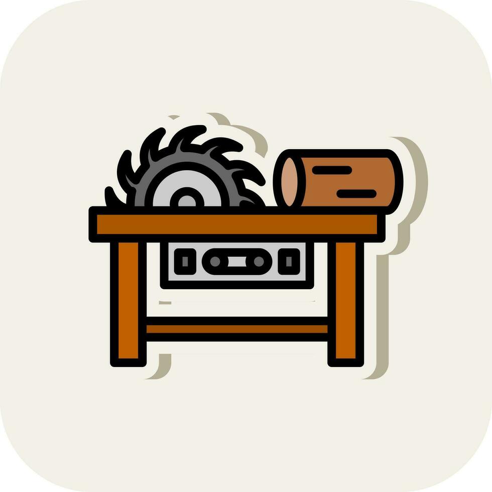 Sawmill Vector Icon Design
