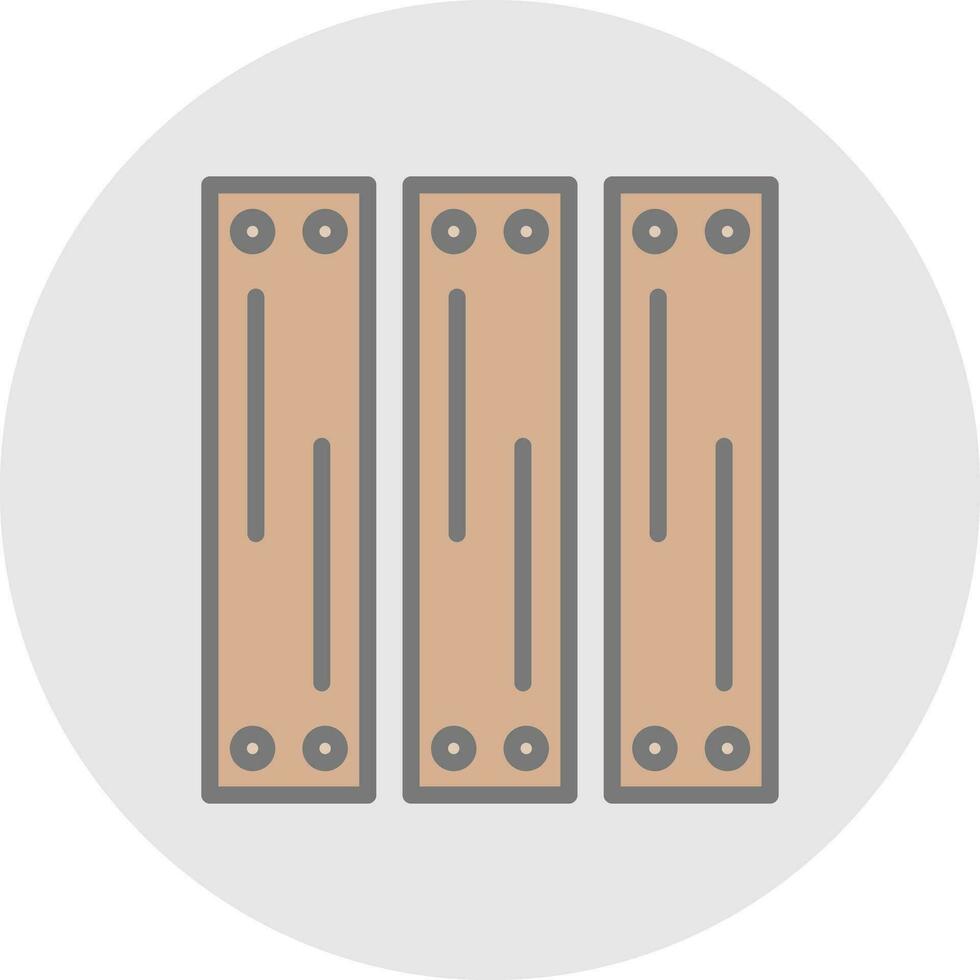Wood Vector Icon Design