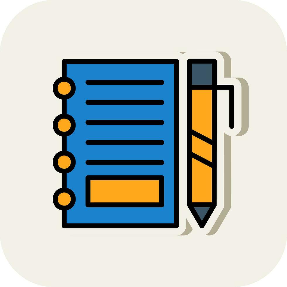 Notepad Vector Icon Design