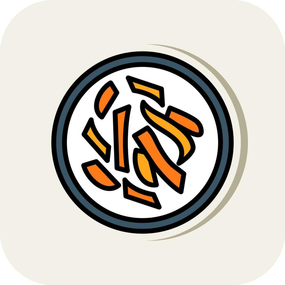 Fettuccine Alfredo Vector Icon Design