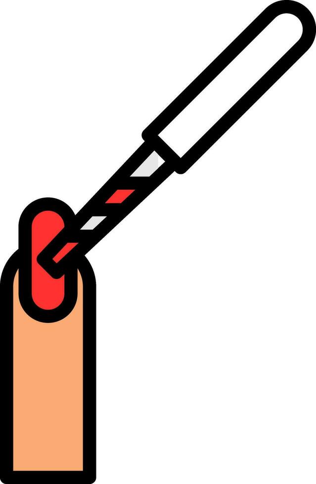 Nail File Vector Icon Design