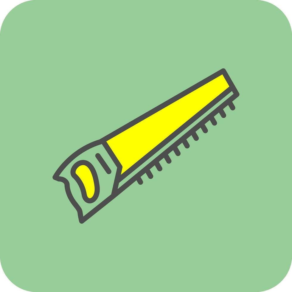 Hand saw Vector Icon Design