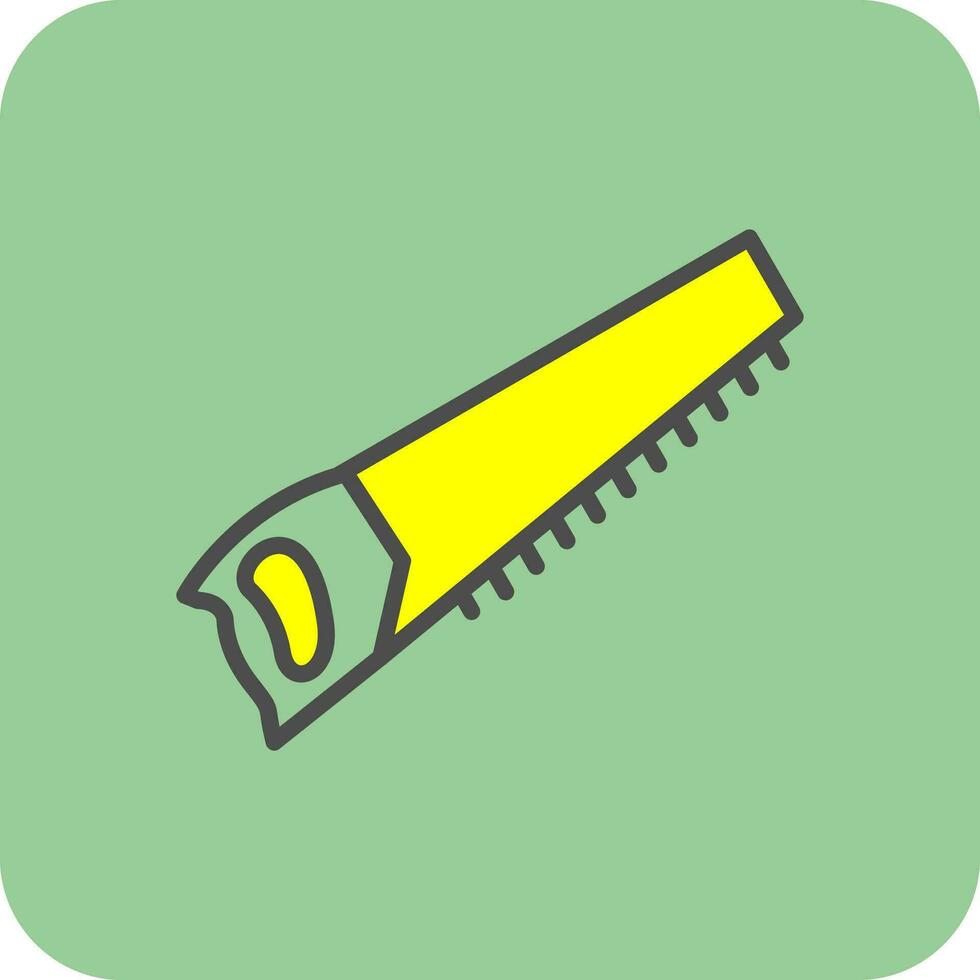 Hand saw Vector Icon Design