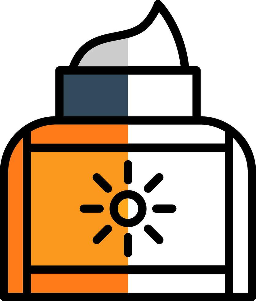 Sunscreen Vector Icon Design
